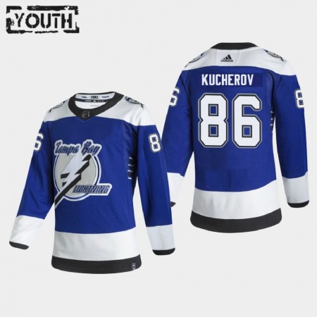 Børn NHL Tampa Bay Lightning Trøje Nikita Kucherov 86 2020-21 Reverse Retro Authentic